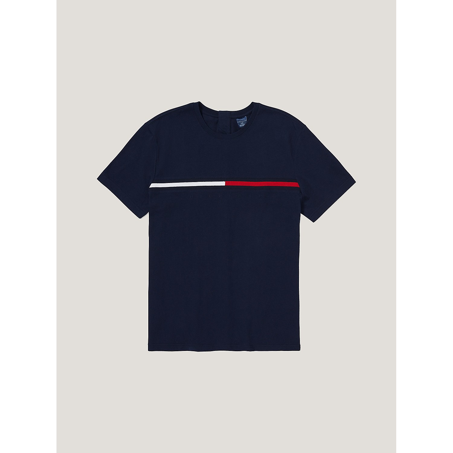 TOMMY HILFIGER Seated Fit Signature Stripe T-Shirt